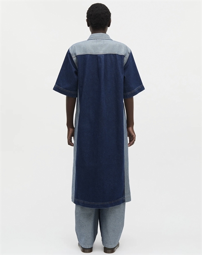 Mads Nørgaard - Luke Denim Viola Kjole - Mid Blue Denim